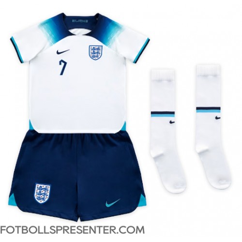 England Jack Grealish #7 Hemmatröja Barn VM 2022 Kortärmad (+ korta byxor)